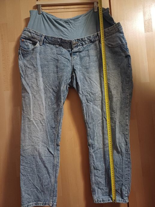 Nosečniške jeans hlače (št. 48) za širše postave