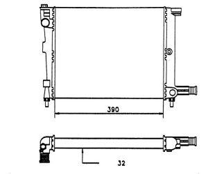 Hladilnik vode 230508-2 - Citroen AX 86-98