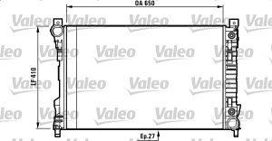 Hladilnik vode 500308-2 - Mercedes-Benz Razred CLK (C209) 02-10