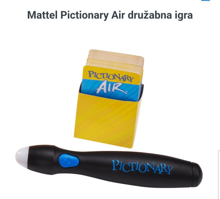 Nova družabna igra Pictionary Air