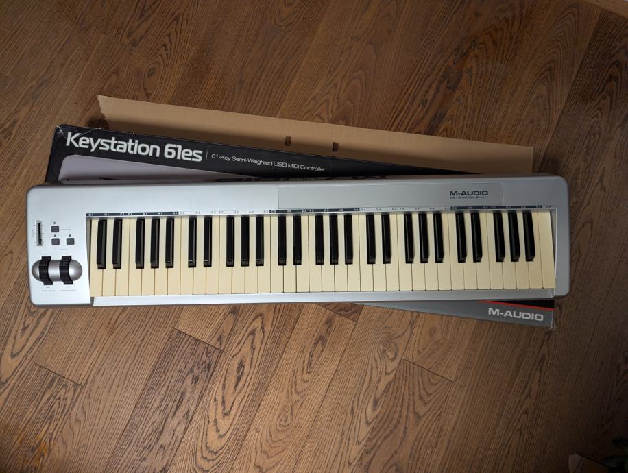 Midi klaviatura m-audio keystation 61