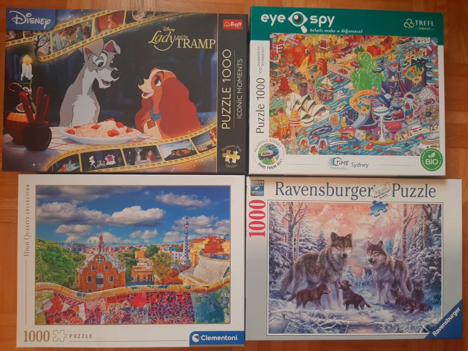 Puzzle, sestavljanke različni motivi