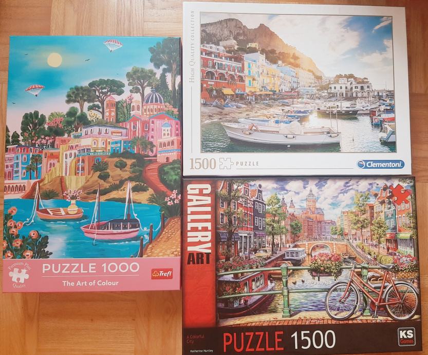 Puzzle, sestavljanke različni motivi