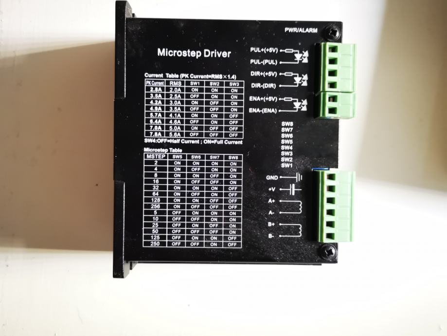 Step motor in Microstep driver