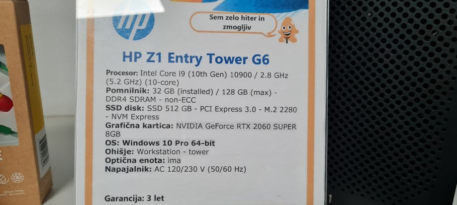 HP Z1 Entry Tower G6 WORKSTATION