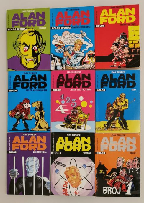 stripi ALAN FORD kolor (lepo ohranjeni)