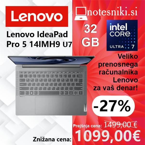 Lenovo IdeaPad Pro 5 14IMH9 – Core Ultra 7 155H in OLED!