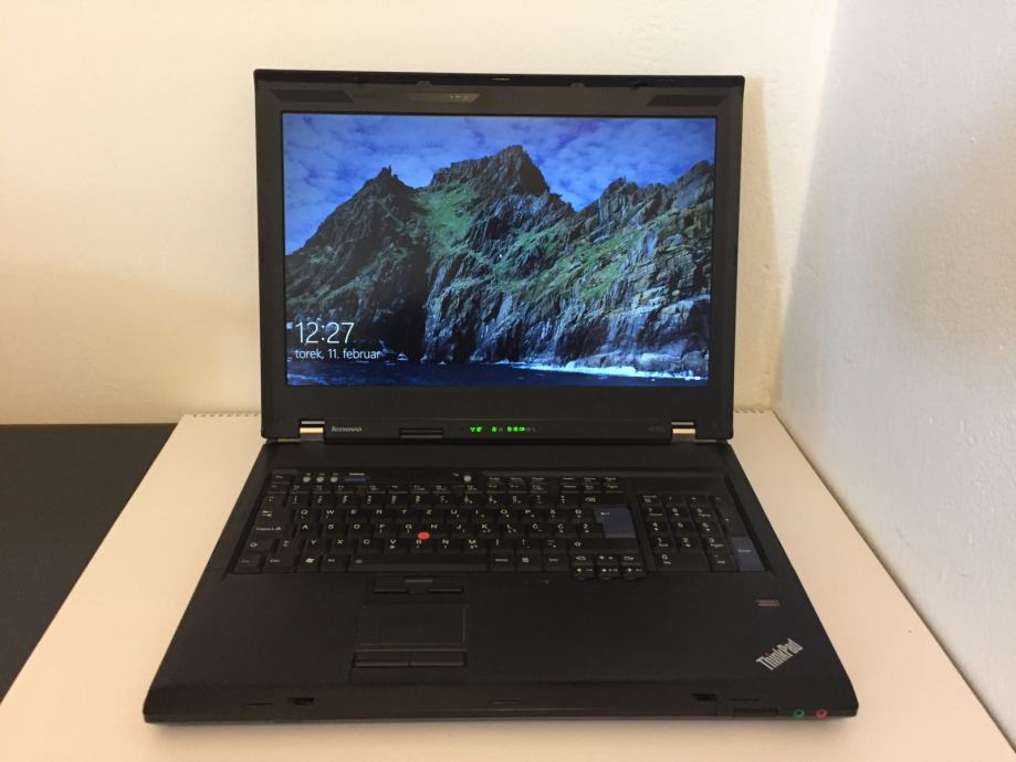 LENOVO ThinkPad W700 / 2.8 GHz/ 8GB/ 480 GB SSD/ 17" zaslon !!