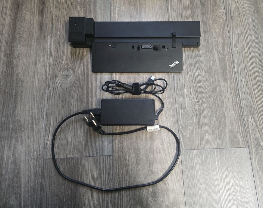 Thinkpad Workstation Dock (tip 40A5) + 170W napajalnik + video kabli