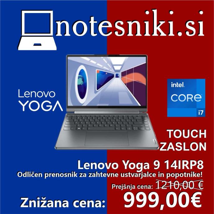 Ultrabook prenosnik Lenovo Yoga 9 14IRP8 - Intel Core i7