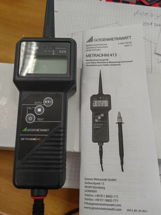 miliohm meter METRAOHM 413