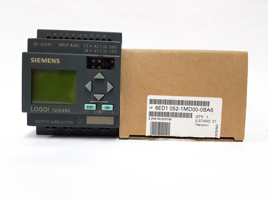 Siemens LOGO! 12/24RC 6ED1052-1MD00-0BA6 12 V/DC, 24 V/DC