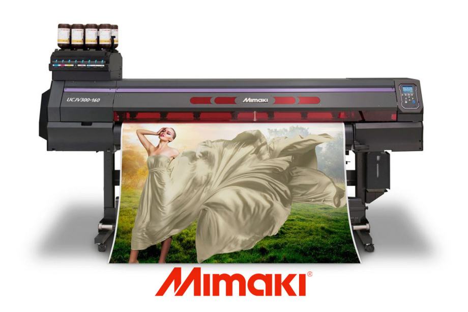 MIMAKI UCJV300-160 UV LED PRINTER/CUTTER (64" WIDE)