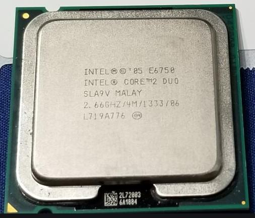 Intel Core 2 Duo procesor, E6750, 4M Cache, 2.66 GHz, podnožje: 775