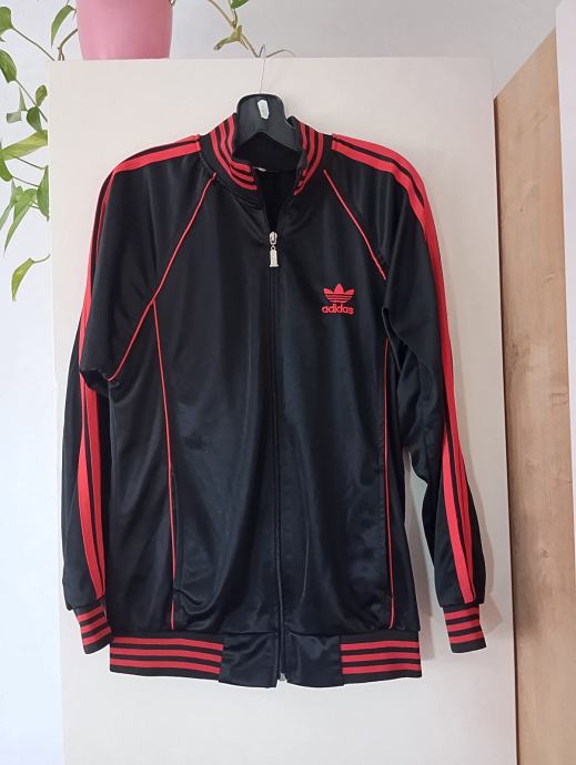 ADIDAS ORIGINAL ČRNO RDEČA JAKNA 40/42