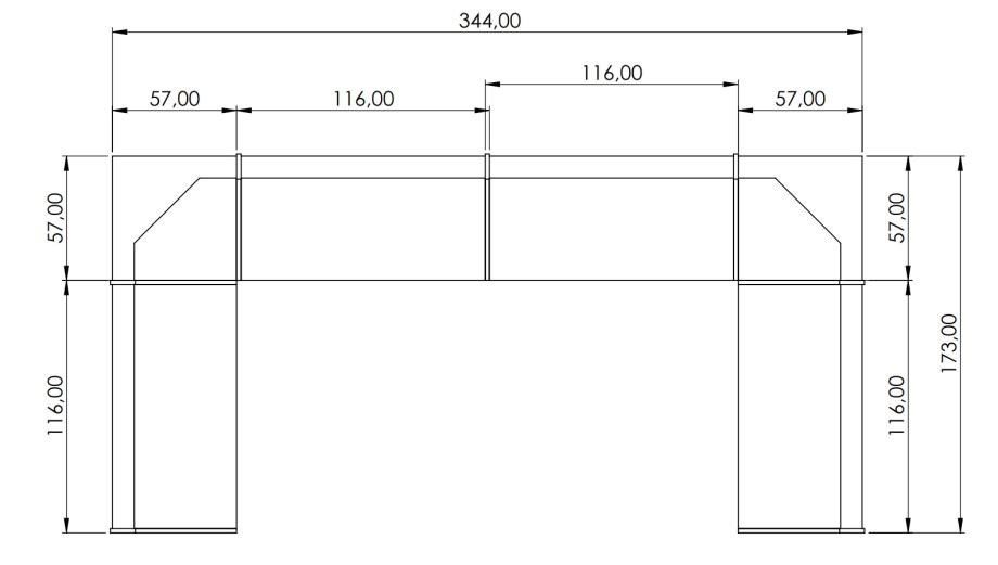 JEDILNI KOT KOTNA KLOP BOR MASIVA 153X303X153