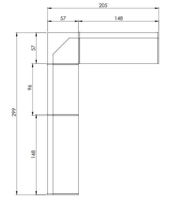 JEDILNI KOT KOTNA KLOP BOR MASIVA DOBAVA TAKOJ 173x379 LEVA ALI DESNA