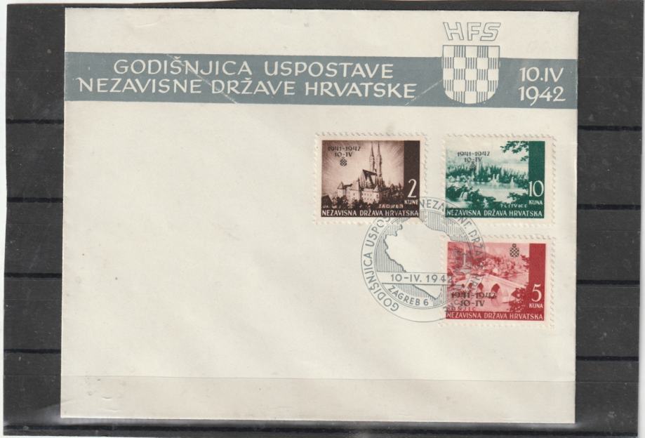 Hrvaška NDH FDC 1942