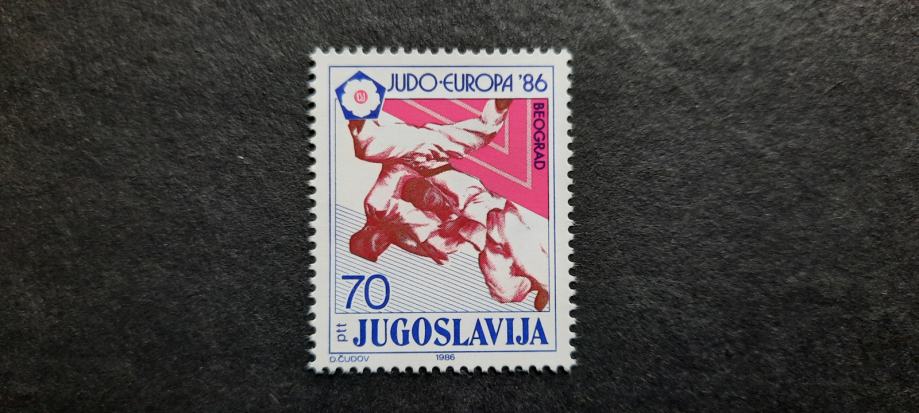 judo - Jugoslavija 1986 - Mi 2158 - čista znamka (Rafl01)