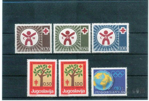 Jugoslavija 1977 kompleten letnik nežigosanih doplačilnih znamk