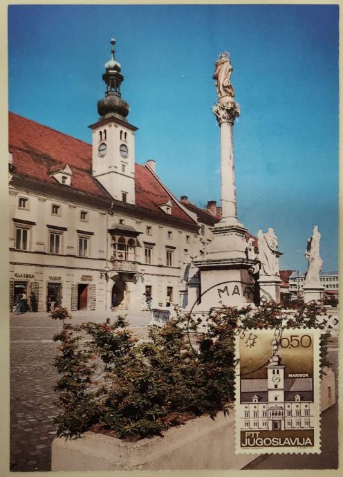 Maribor, Glavni trg 1985, Slovenija, Jugoslavija