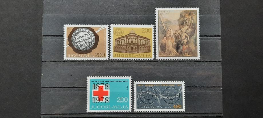 set (56) znamk Jugoslavija 1978 - čiste znamke (5 znamk) (Rafl01)