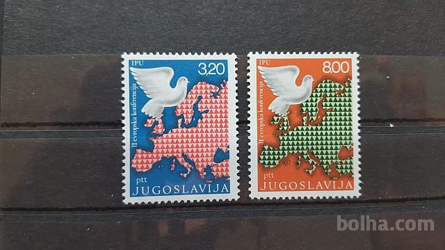 varnostna konferenca - Jugoslavija 1975 -Mi 1585/1586- čiste (Rafl01)