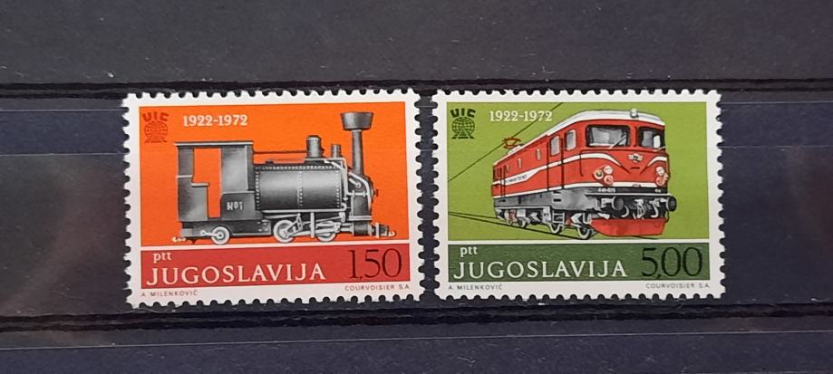 železnica - Jugoslavija 1972 - Mi 1469/1470 - serija, čiste (Rafl01)