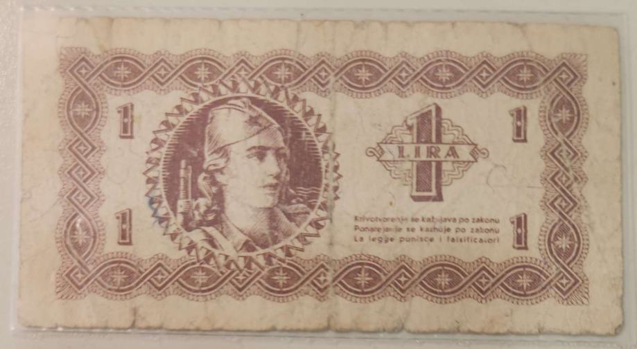 1 lira 1945 Jugoslavija