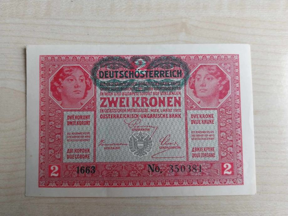 2 KRONI 1917 XF (Deutschösterreich)