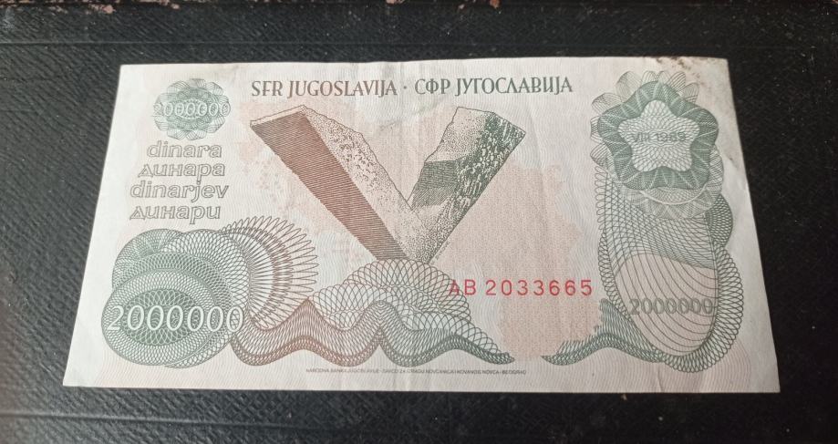 2000000 dinarjev 1989