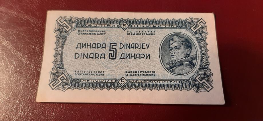 5 DINARJEV 1944