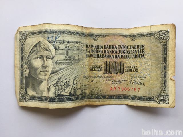 Bankovec za 1000 din