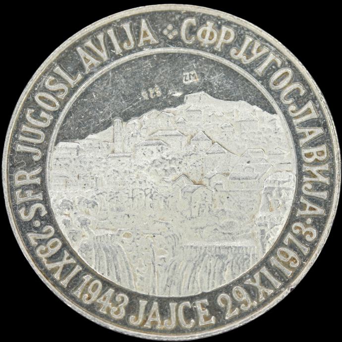 LaZooRo: SFR JUGOSLAVIJA 29. XI.1943 JAJCE 29. XI. 1973 TITO - srebro