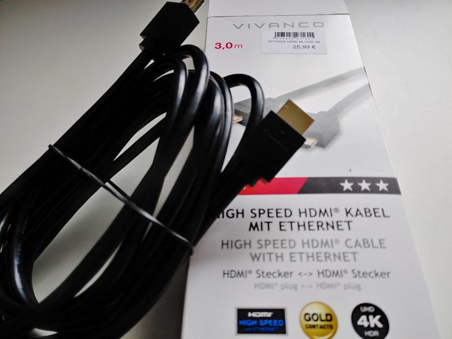 HDMI Vivanco 4K UHD 3m