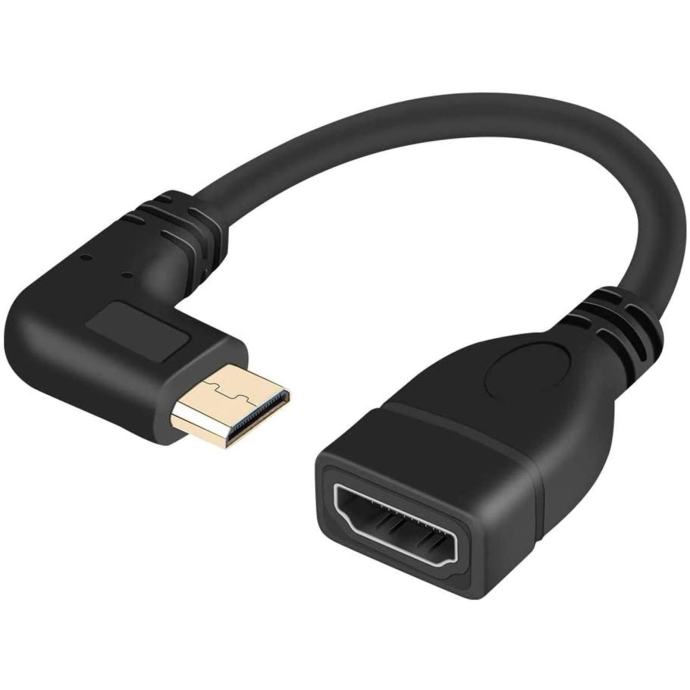 MINI HDMI M na HDMI Ž 90° brezplačno pošlem