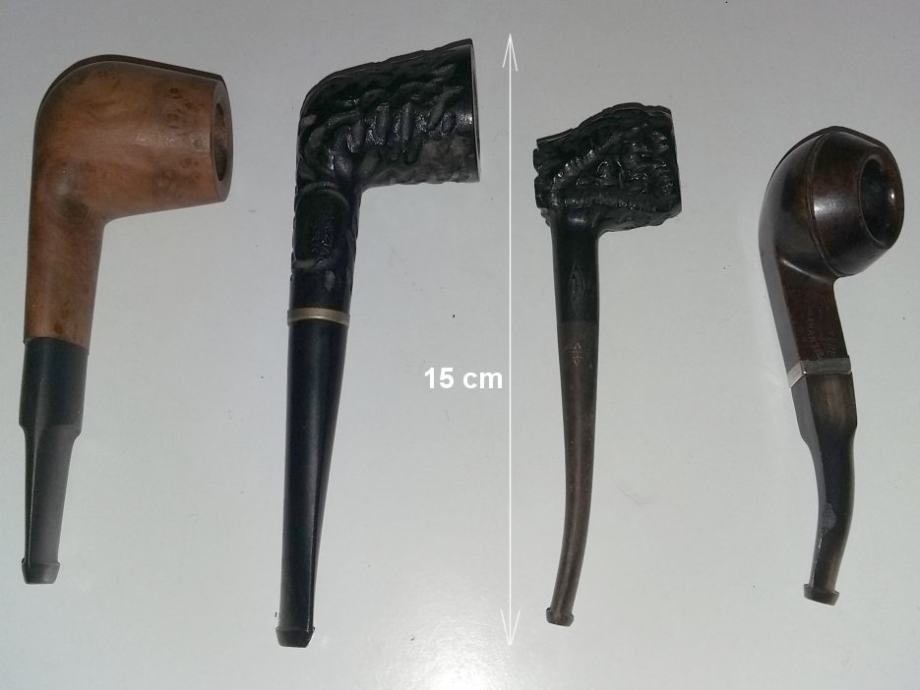 4 različne kadilske pipe (fajfe), cena za 1 kos