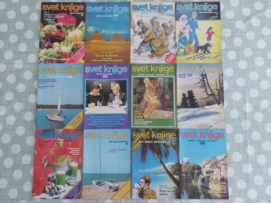 STARI KATALOGI SVET KNJIGE,STAR KATALOG KNJIG,L. 1981,1982,1983,1984