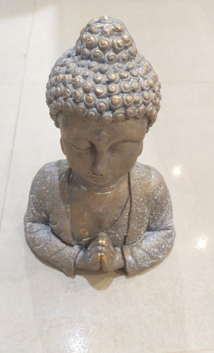 Prečudovit kip BUDA položaj molitve in miru Buddha zlata/bronze - NOVO