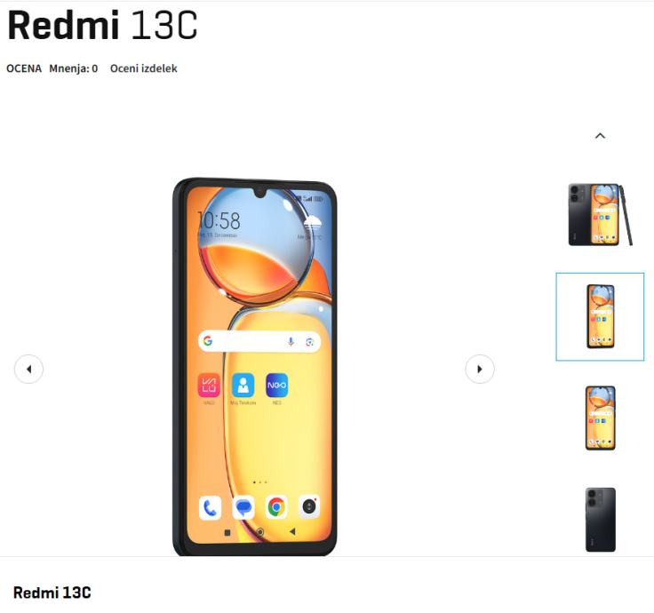 NOV zapakiran mobilni telefon Redmi 13C garancija, račun!!!