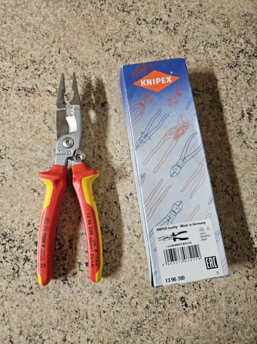 NOVE Inštalacijske klešče z odpiralno vzmetjo 13 96 200 KNIPEX