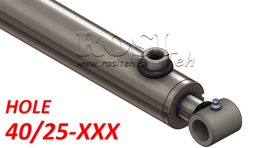 hidravlični cilinder 40/25 HOLE hod od 100 do 1000mm