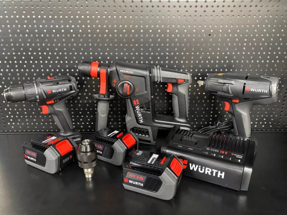 Würth M Cube 18V akumulatorski kombinirani komplet vrtalno kladivo vrt