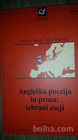 ANGLEŠKA POEZIJA IN PROZA IZBRANI ESEJI