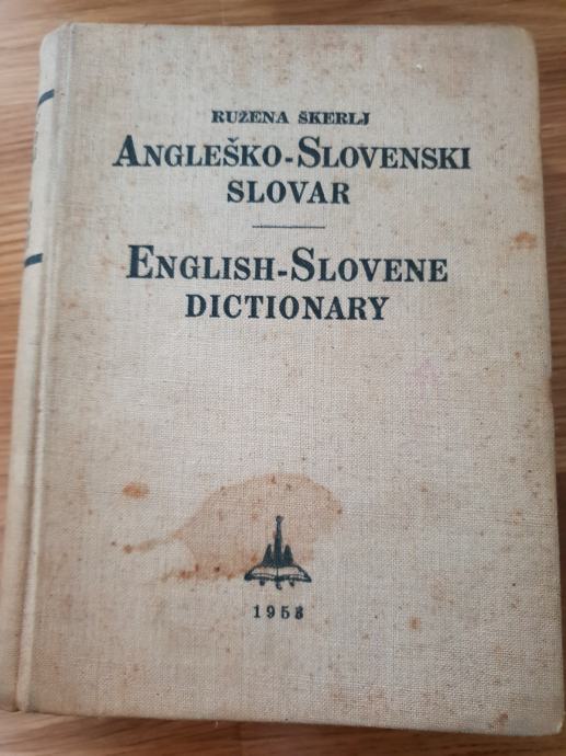Angleško-Slovenski slovar-Ružena Škerlj