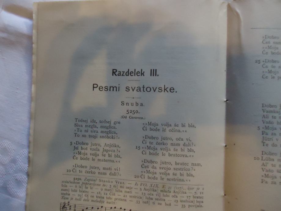 KNJIGA LJUDSKIH PESMI,NAPITNIC,OB SVATBI,OB PLESU IN DRUGO.