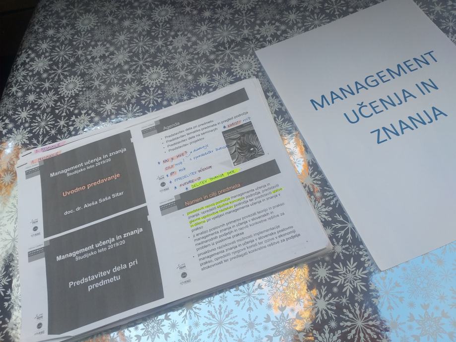 Management učenja in znanja