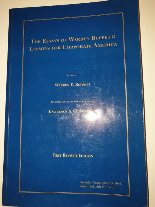 The Essays of Warren Buffett Finance Borza Investicije