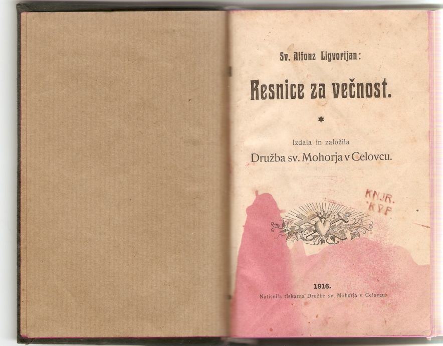 MOLITVENIK   Resnice za večnost  Celovec  1916