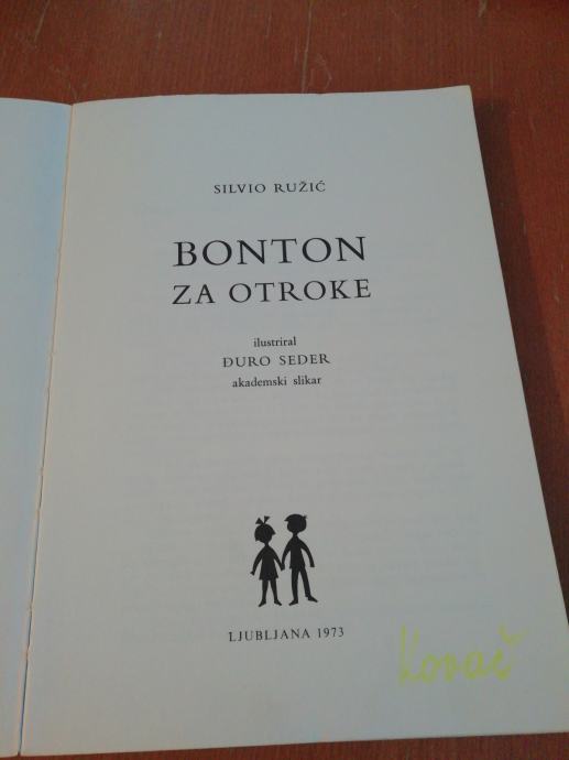 Silvio Ružić Bonton Za Otroke